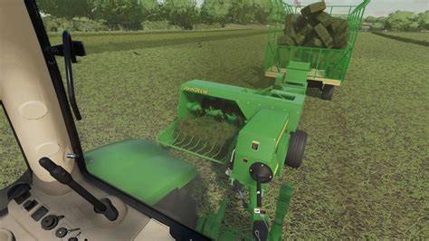 john deere  square baler   fs farming simulator   mod
