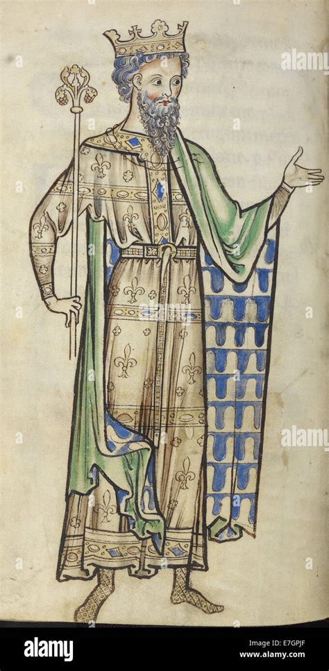 drawing   king holding  sceptre westminster psalter    res stock photography
