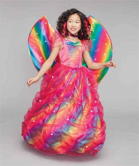 light up rainbow fairy costume for girls hot pink 10 chasing fireflies