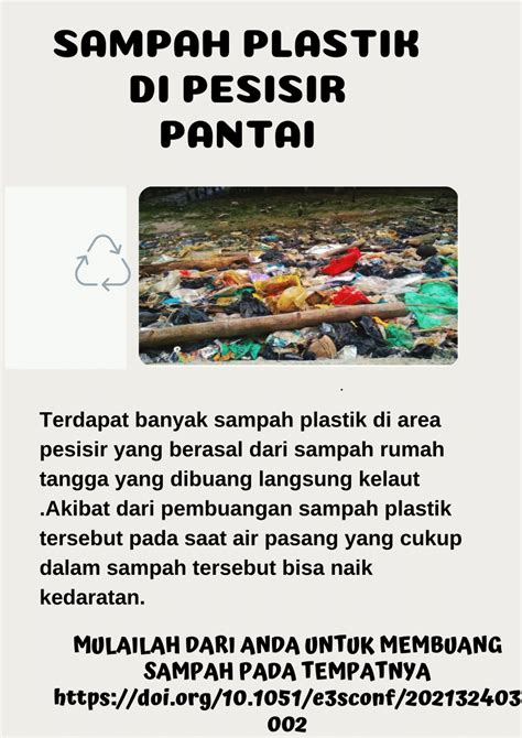 Pdf Sampah Plastik Di Pesisir Pantai