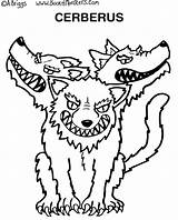 Coloring Monster Scary Pages Cerberus Greek Monsters Kids Mythology Wiggles Ancient Greece Sheets Book Print Easy Color Warrior Clipart Eye sketch template