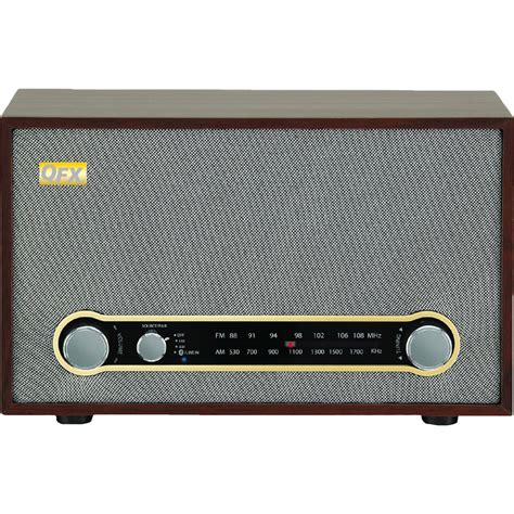 buy qfx retro bluetoothamfm radio woodgray retro