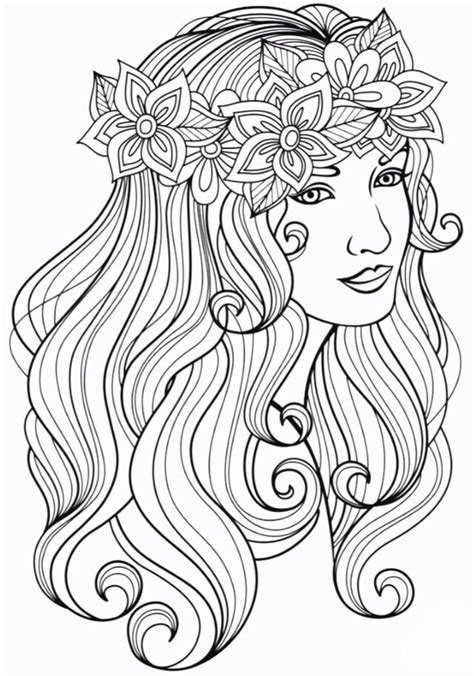 printable women coloring pages  adults nicholastuquinn