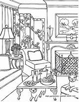 Colouring Dollhouse Fredgonsowskigardenhome Getcolorings Relaxing sketch template