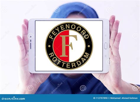 feyenoord rotterdam football club logo editorial image image  champions game