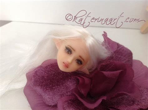 Sold Obitsu Repaint 1 6 Ooak Fairy Elf Doll Head By Katerina Art On