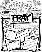 Coloring Missions Kids Bible School Missionary Pages Lessons Teaching Praying Choose Board Words sketch template