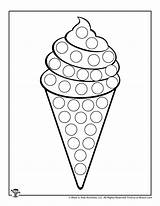 Dot Cone Woojr sketch template