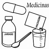 Coloring Pages Para Colorear Medicina Medicinas Medicines sketch template