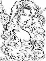 Ivy Poison Coloring Drawing Pages Adult Artcrawl Dc Drawings Deviantart Comics Fairy Comic Character Sheets Sketches Fantasy Batman Book Line sketch template
