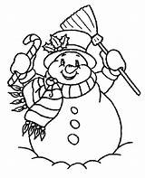 Coloring Snowman Pages Color Blank Printable Getcolorings sketch template
