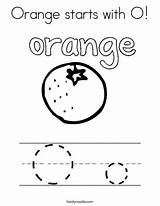 Orange Coloring Letter Starts Pages Print Noodle Ll Twistynoodle sketch template