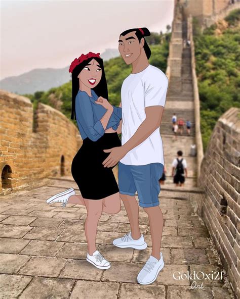 Disney Princesses Reimagined As Pregnant Mothers In The