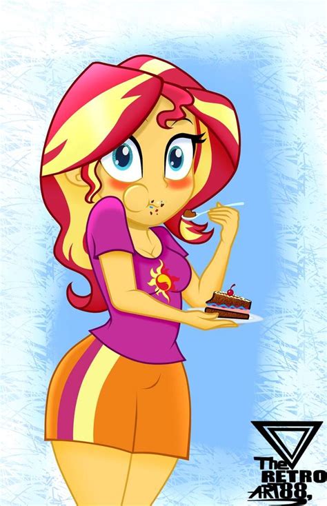 sunset sunset shimmer day by theretroart88 on