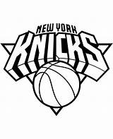 Knicks Logo York Coloring Basketball Pages Printable Print Topcoloringpages sketch template