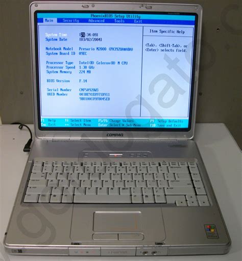 Hp Compaq Presario M2010us Windows Xp Home Laptop Notebook