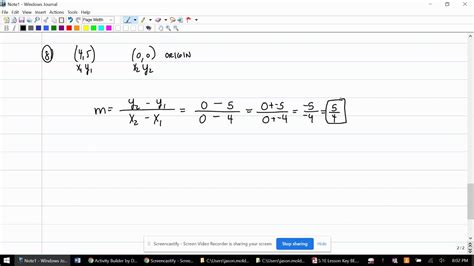 lesson writing linear equations   points part  youtube