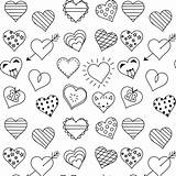 Coloring Heart Printable Pages Hearts Stickers Meinlilapark Mandala Pattern sketch template