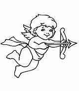 Cupid Draw Coloring Print Kids Size sketch template