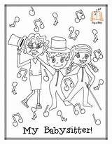 Coloring Pages Babysitting Babysitter Getcolorings Printable Template sketch template