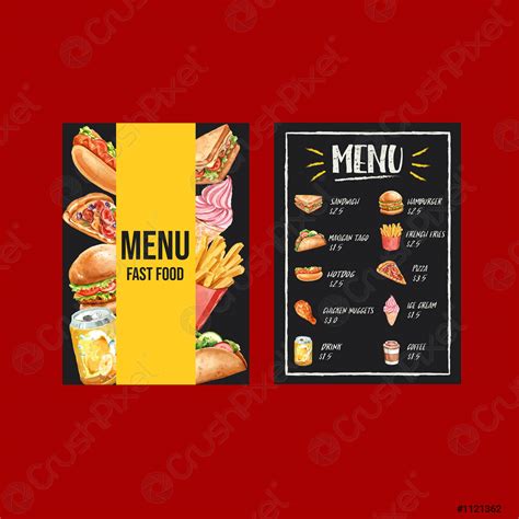 fast food menu template lupongovph
