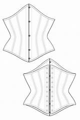 Corset Drawing Drawings Flat Pattern Fashion Dress Sieger Choose Board Sketches sketch template