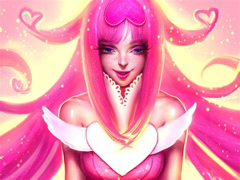 Fantasy Pink Girl 1600x1200 Wallpaper
