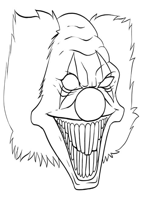 scary  coloring page  printable coloring pages  kids
