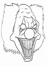 Scary Coloring Pages Creepy Printable Kids sketch template
