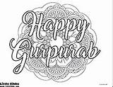 Coloring Happy Gurpurab Pages Little sketch template