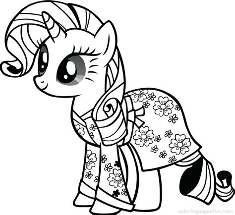 printable coloring pages    pony  getcoloringscom