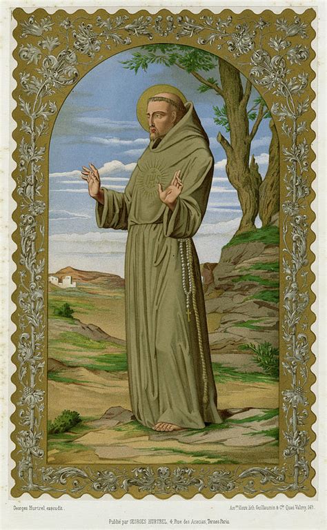 Saint Francis Of Assisi Drawing By Mary Evans Picture Library