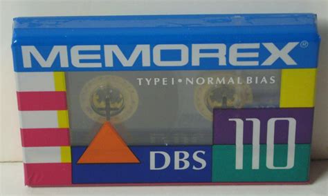 Audio Cassette Tape Memorex Dbs110 110 Minutes New Sealed