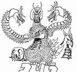 Godzilla Mothra Pdf Fantasy sketch template