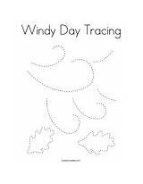 Windy Tracing Coloring Weather Search sketch template