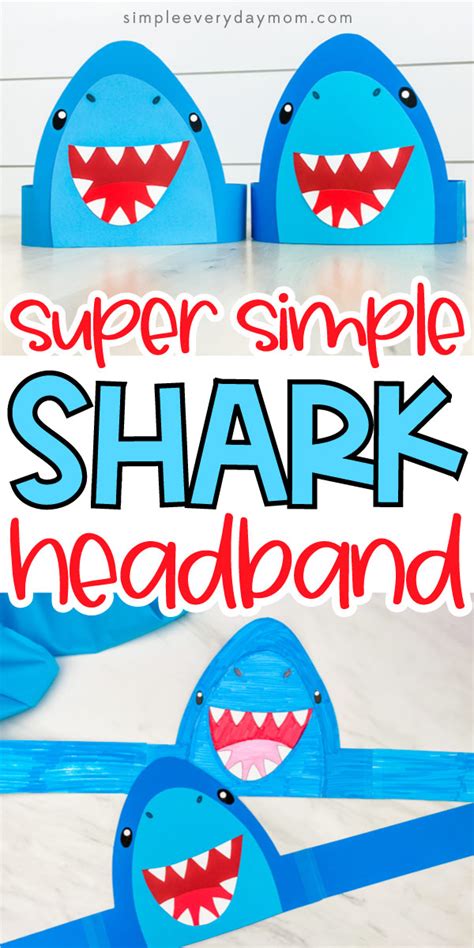 shark headband craft  kids  template artofit