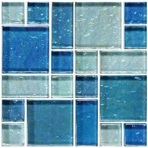 Blue Blend Mixed Gg8m2348b18 Artistry In Mosaics Glass Pool Tile