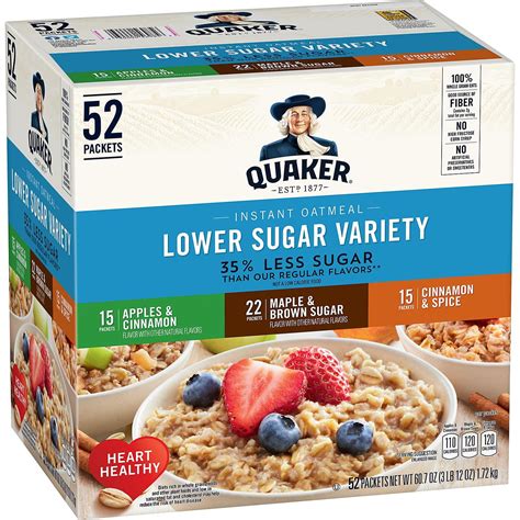 quaker  sugar instant oatmeal variety pack  pk walmartcom