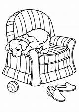 Coloring Sofa Pages Chair Pup Puppy Printable Sofia First Color Slipcover Getdrawings Getcolorings Print sketch template