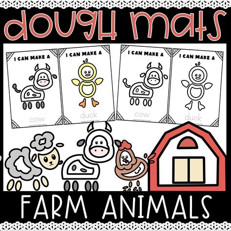 farm play dough mats fine motor skills farm playdough mats farm