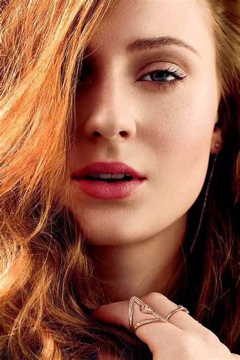 sophie turner stunning close up portrait star of game of thrones and