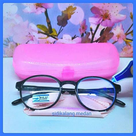 Jual Kacamata Baca Plus Anti Radiasi Lensa Blueray Model Bulat Pria