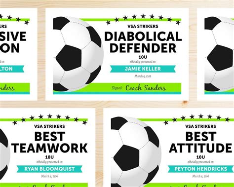 soccer awards printable printable world holiday