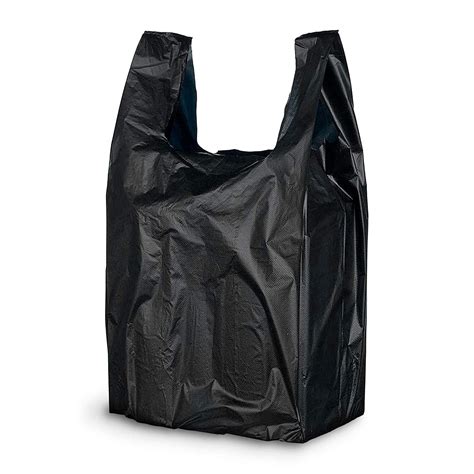 pack   black plastic bags      plain carry   shirt