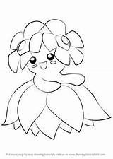 Pokemon Bellossom Coloring Draw Drawing Drawingtutorials101 Step Pages Sketch Colouring Color Tutorial Flowers Red Bright Character Head Over Has Stuff sketch template