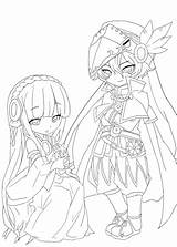 Aria Lineart Phantom sketch template