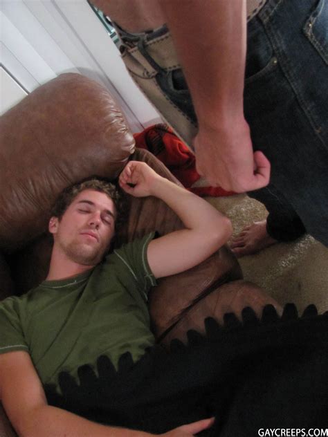 unsuspecting sleeping guy gets his cock sucked and his tight asshole explored