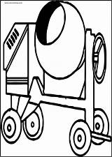 Coloring Truck Cement Printable A4 Vehicle Wecoloringpage sketch template