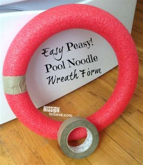 Alternative Uses For Pool Noodles Diy Pool Noodle Wreath Artofit