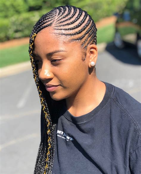 side braid hairstyles for black girls
